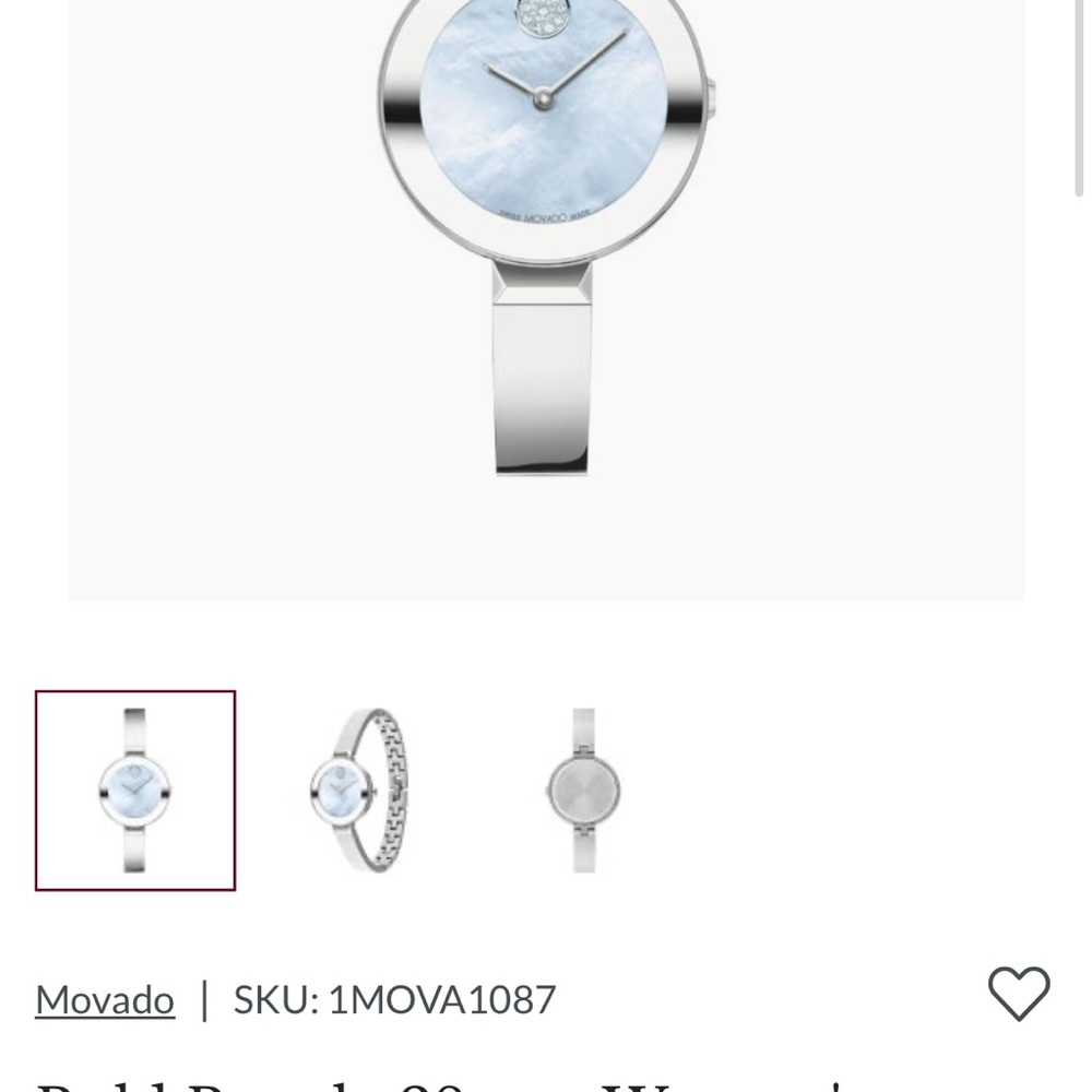 Movado Silver Watch - Picture 9 of 9